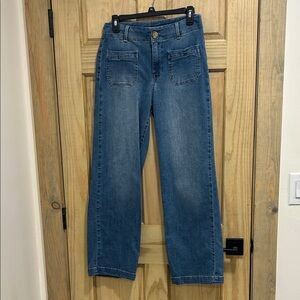 d. jeans Women's Flare Wide Leg Blue Jeans